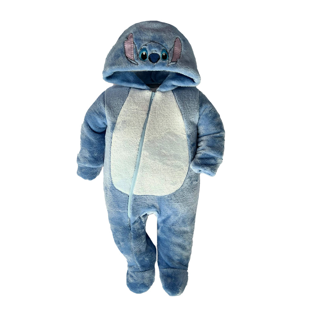 Mameluco Disney para Bebé con Gorro Bordado Stitch