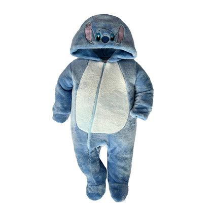 Mameluco Disney para Bebé con Gorro Bordado Stitch