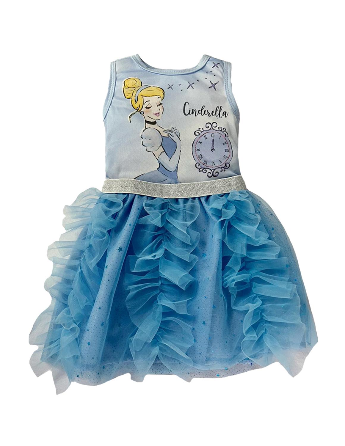 Kit 3 Vestidos Disney Cencicienta, Frozen Ariel