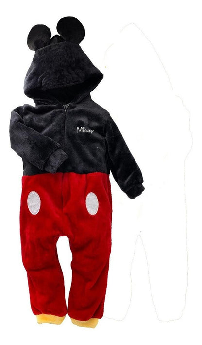 Kit 3 Mamelucos Disney para Niño con Gorro Bordado Thumper, Mickey, Stitch