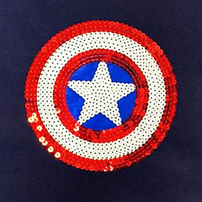 Conjunto 2 piezas Marvel para Niño Algodón Short y Playera Bordada Capitán América