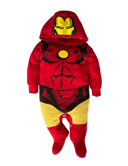 Kit 3 Mamelucos Marvel Iron Man, Capitán América, Spiderman