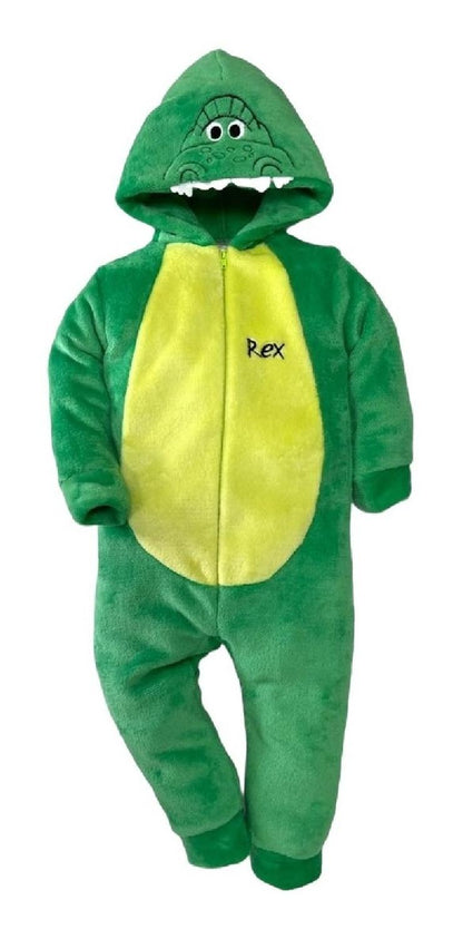 Kit 3 Mamelucos Disney para Niño con Gorro Bordado Sulley, Rex, Mickey Mouse