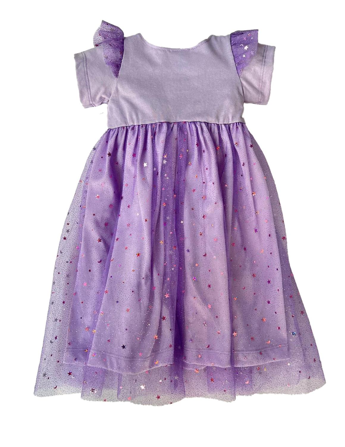 Vestido manga corta con sublimando enfrente Disney Anna