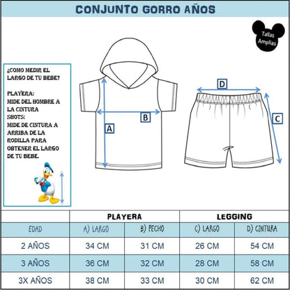 Conjunto Playera Y Short Disney Mickey