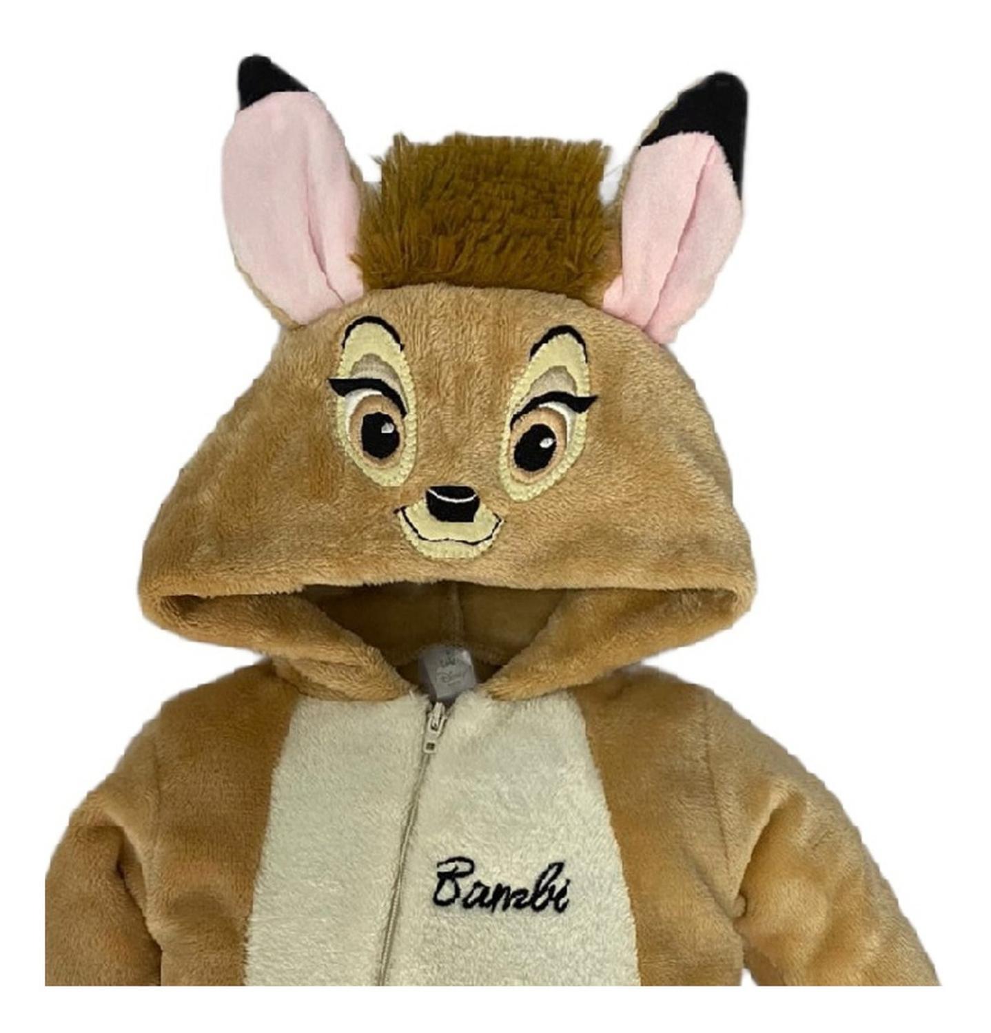 Mameluco Disney para Bebé con Gorro Bordado Bambi