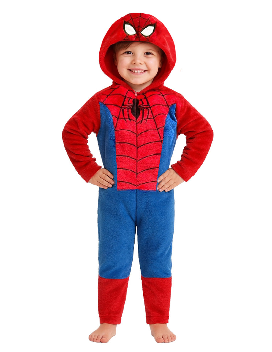 Mameluco Con Gorro Bordado Sin Pie Marvel Niño