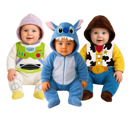 Kit 3 Mamelucos de Disney Buzz, Woody y Stitch
