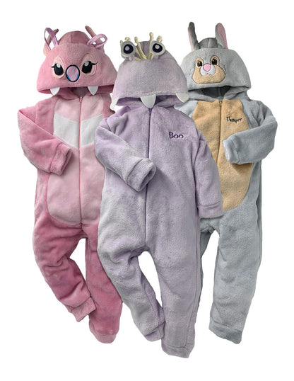 Kit 3 Mamelucos Disney Para Niña Angel, Thumper y Boo