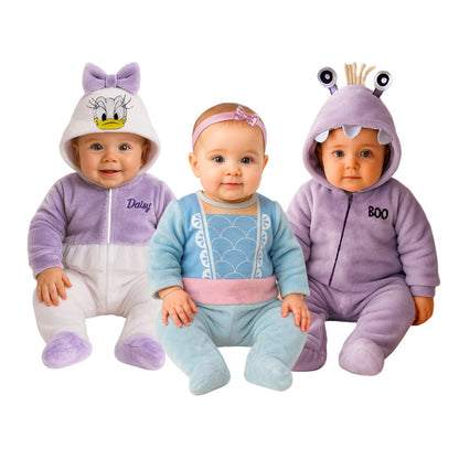 Kit 3 Mamelucos Disney para Bebé con Gorro Bordado Daisy, Bo Peep, Boo