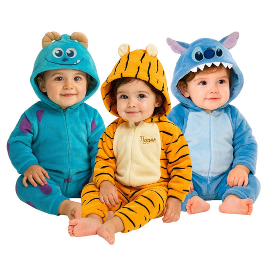 Kit 3 Mamelucos Disney Stich, Tigger, Sulley A Precio De 2