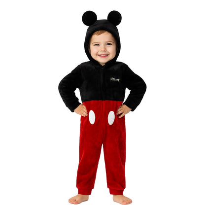 Mameluco Con Gorro Bordado Disney Mickey Mouse Niños
