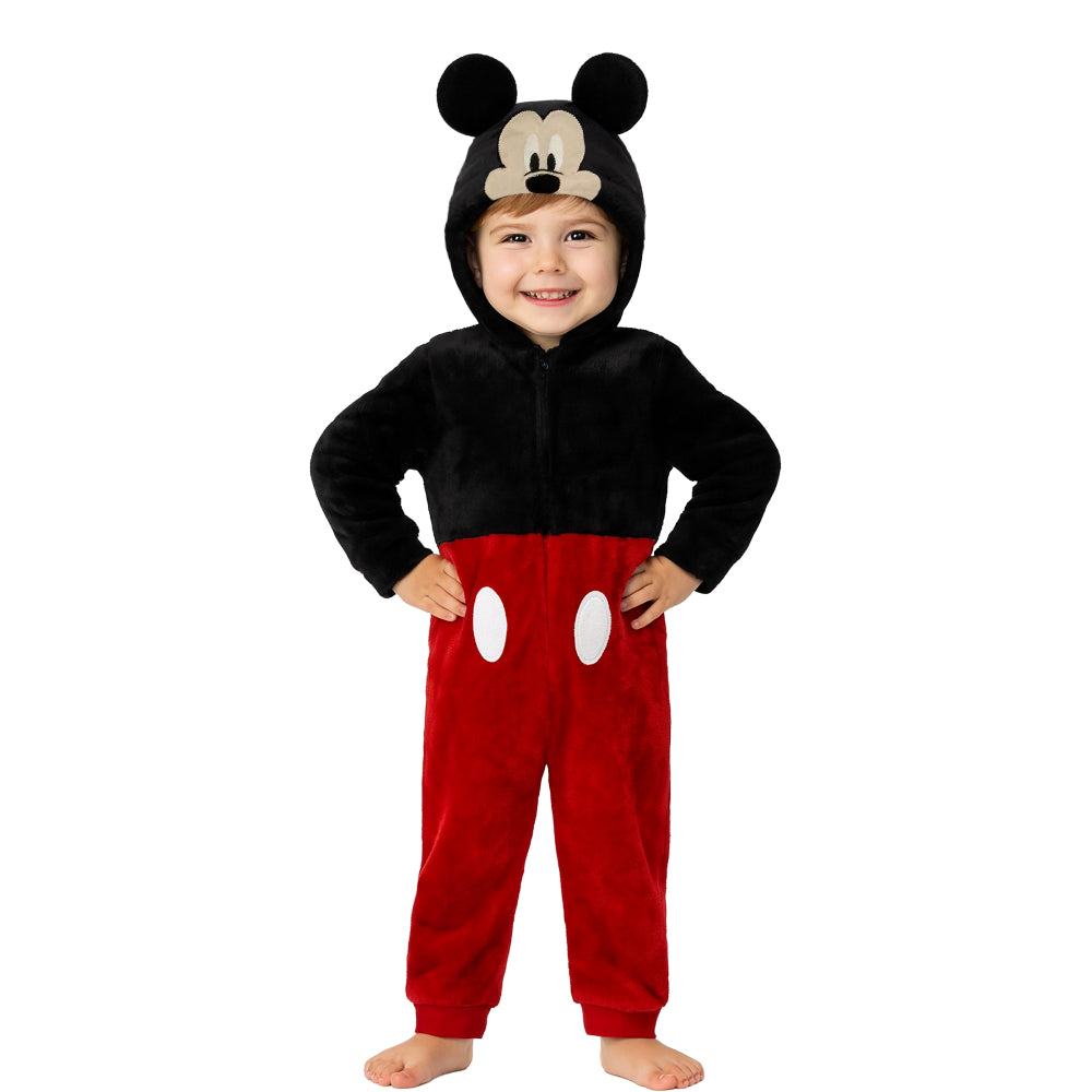 Mameluco Con Gorro Bordados Disney Para Niño