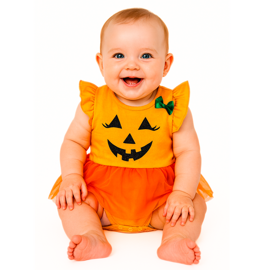 Pañalero Algodon Kiss para Bebé Estampado Halloween Calabaza