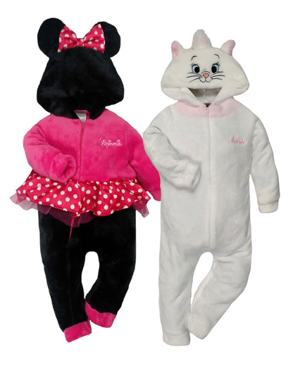 Kit 2 Mamelucos Para Bebé Disney Minnie y Marie
