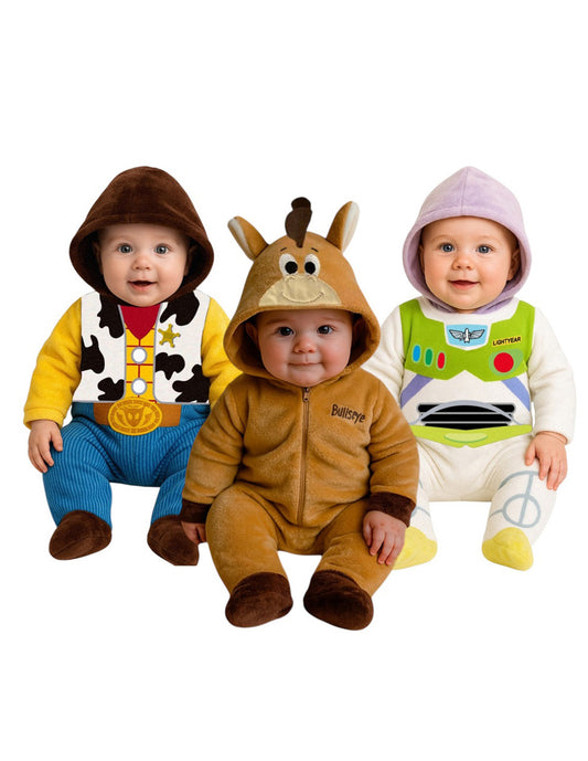 Kit 3 Mamelucos Para Bebé Disney Woody, Bullseye y Buzz