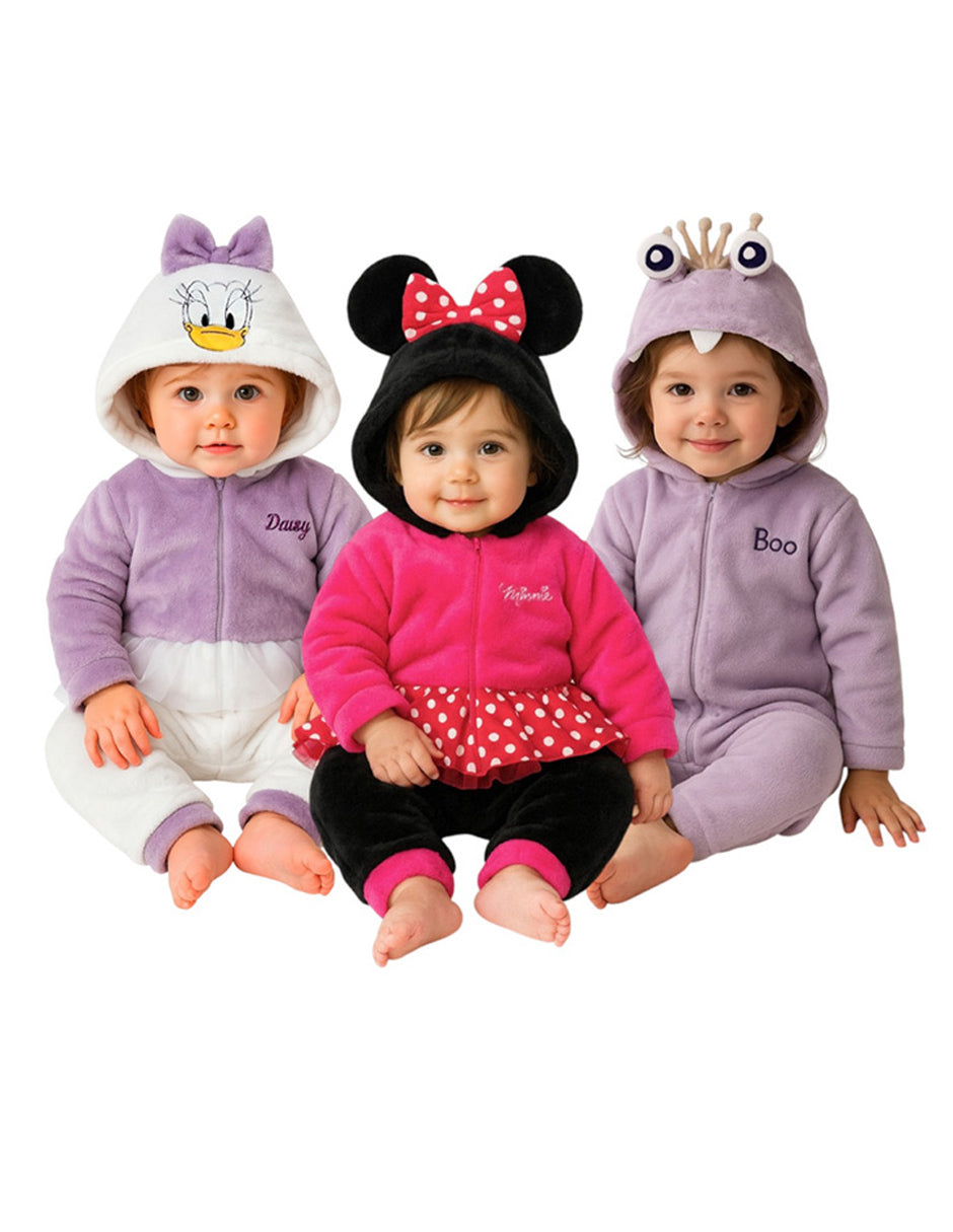 Kit 3 Mamelucos Para Niña Daisy, Minnie y Boo
