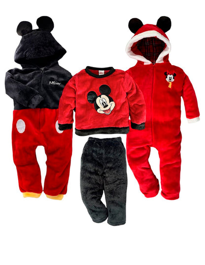 Kit 3 Mamelucos Para Bebé Mickey Disney