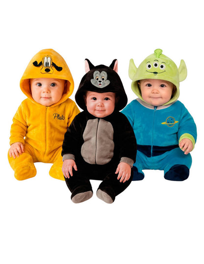 Kit 3 Mamelucos Para Bebé Disney Pluto, figaro y alien