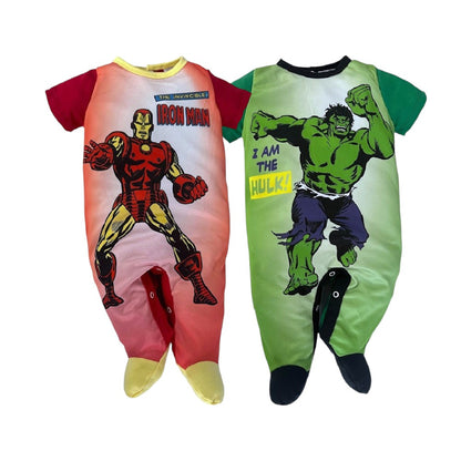 Kit 2 Mamelucos Marvel Ironman y Hulk