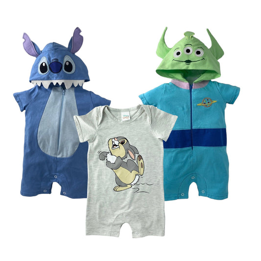 Kit 3 Pañaleros Disney Stitch, Thumper, Alien