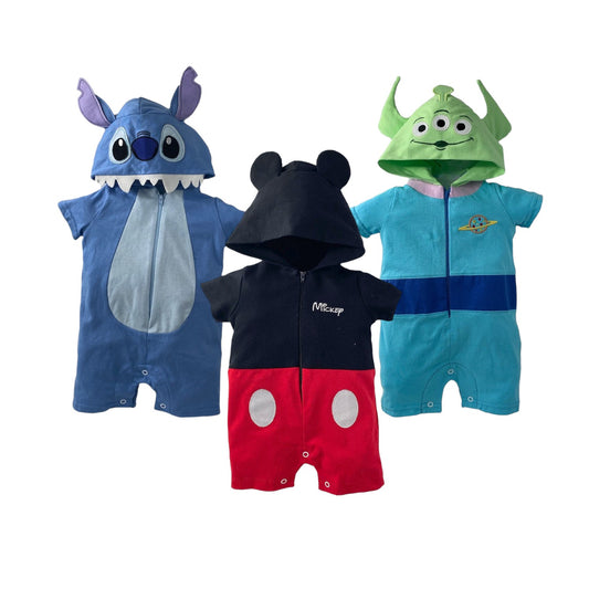 Kit 3 Pañaleros Disney Stitch, Mickey Mouse, Alien