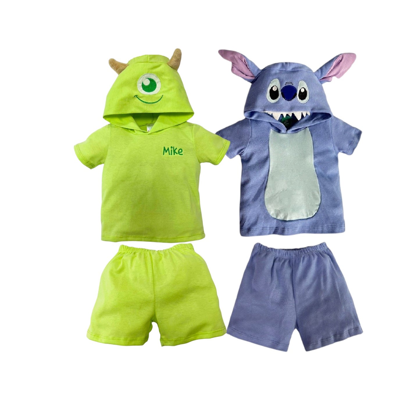 Kit 2 Conjuntos Disney Stitch y Mike