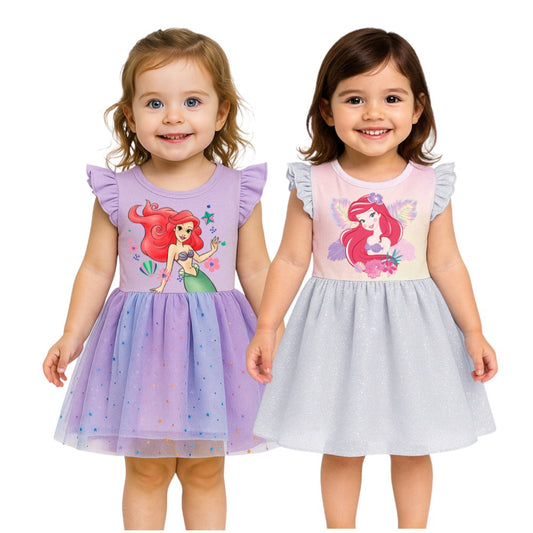 Kit 2 Vestidos Disney Princess Ariel