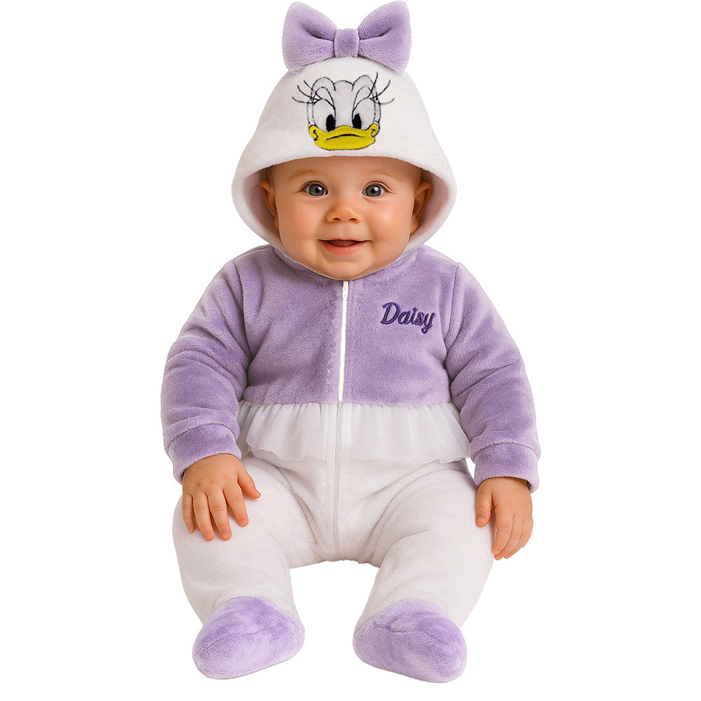 Mameluco Disney Daisy Con Gorro Bordado Y Tutu