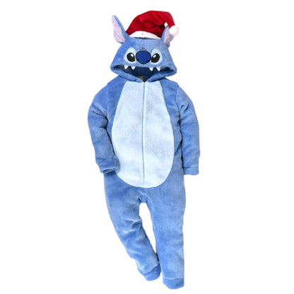 Mameluco Disney para Niño con Gorro Bordado Stitch Santa