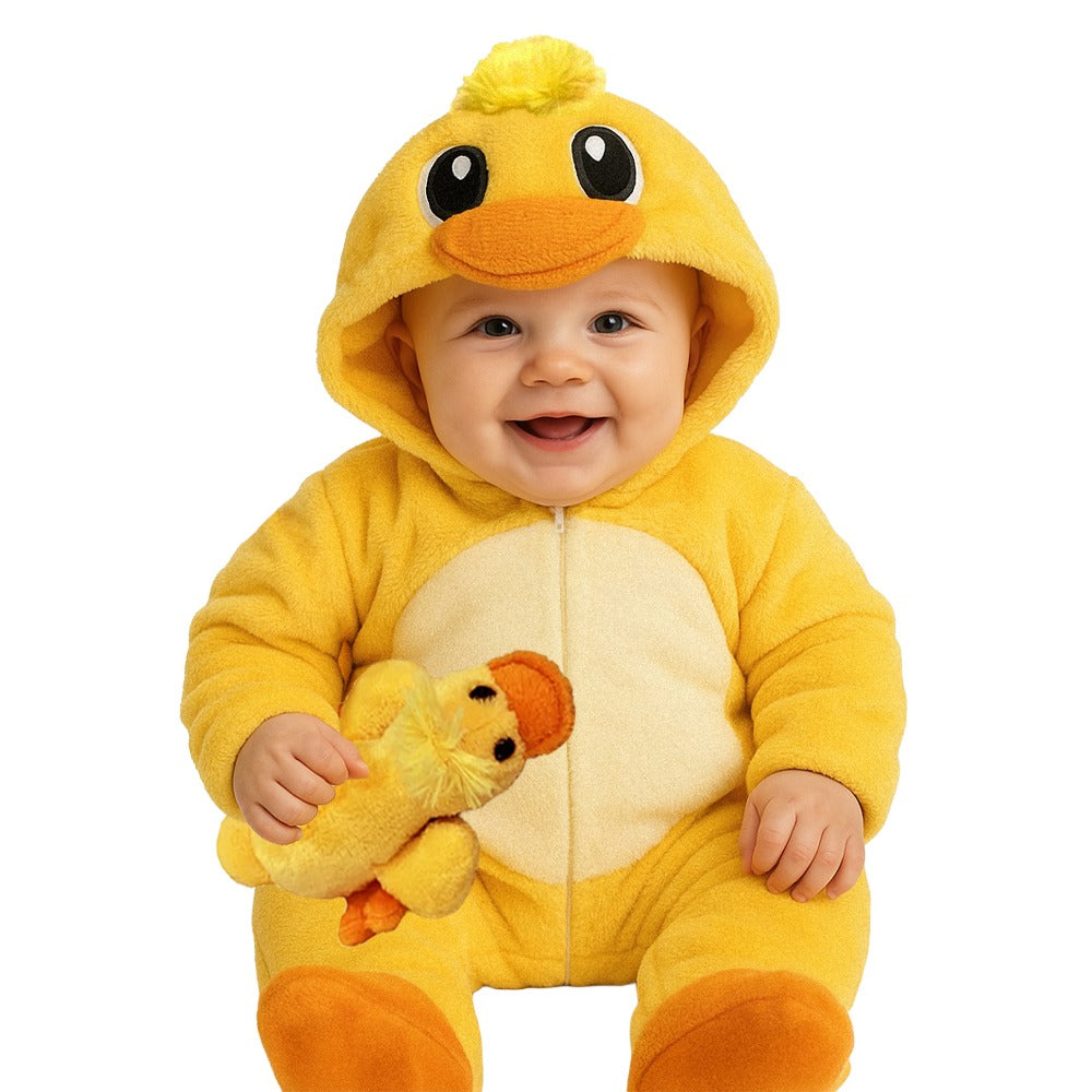 Mameluco Con Gorro Bordado Pato