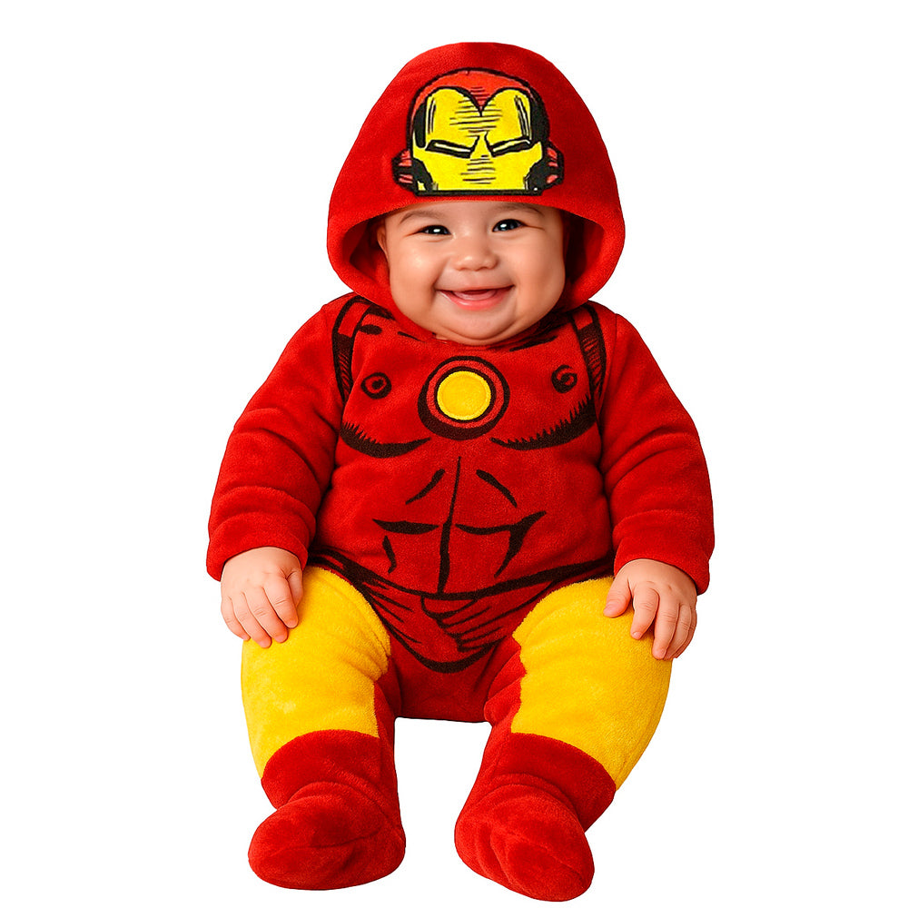 Mameluco Con Gorro Bordado Marvel