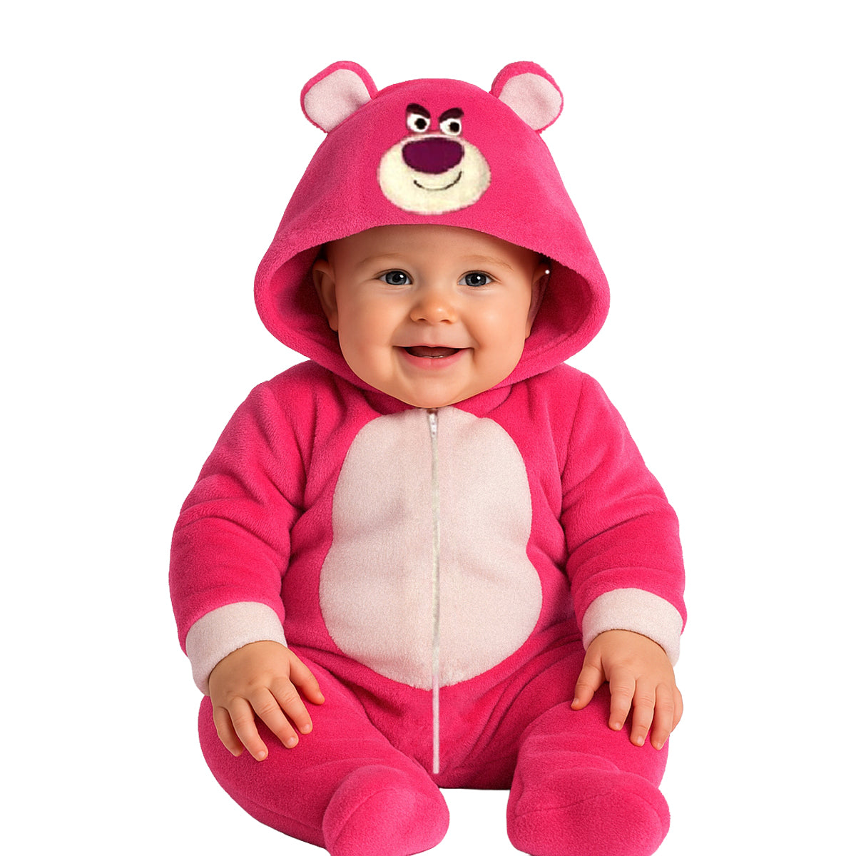 Kit 3 Mamelucos Disney para Bebé con Gorro Bordado Olaf, Lotso, Marie