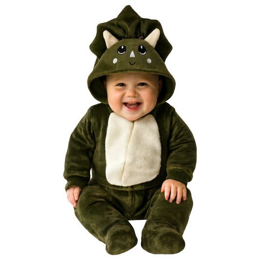 Mameluco Kiss para Bebé con Gorro Bordado Triceraptor