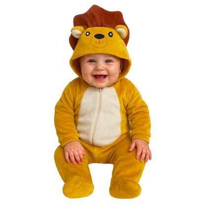 Mameluco Kiss para Bebé con Gorro Bordado León