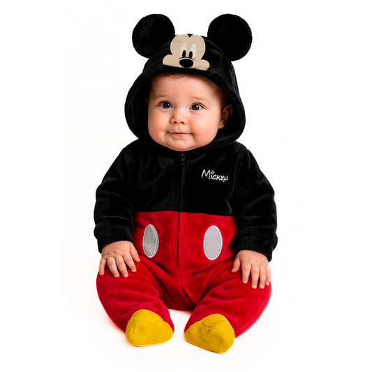 Mameluco Disney para Bebé con Gorro Bordado Mickey Carita