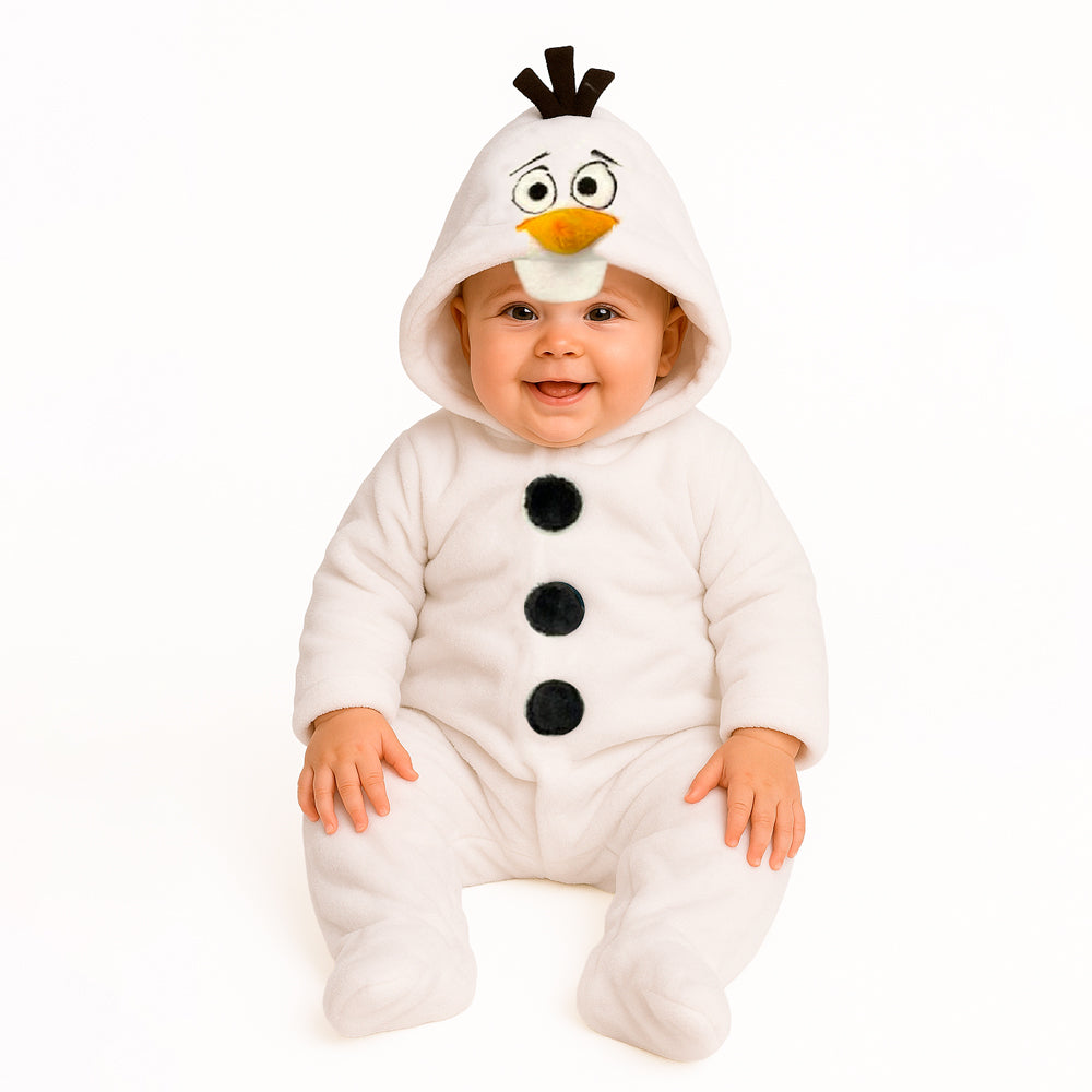 Kit 3 Mamelucos Disney para Bebé con Gorro Bordado Olaf, Lotso, Marie