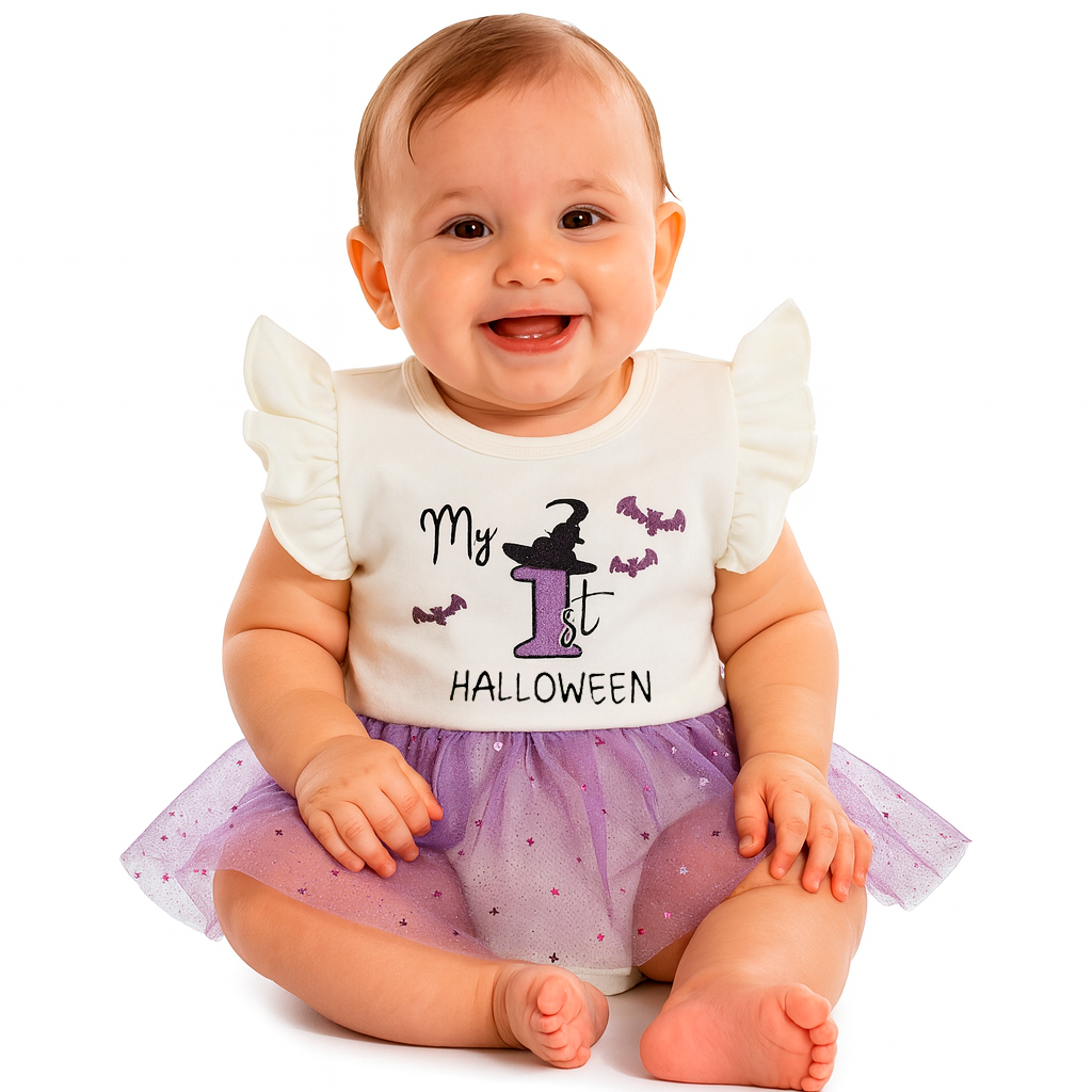 Pañalero Algodon Kiss para Bebé Estampado Halloween Brujita