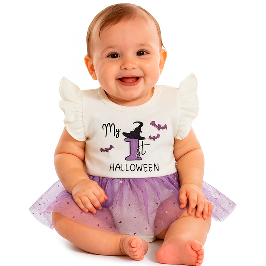 Pañalero Algodon Kiss para Bebé Estampado Halloween Brujita