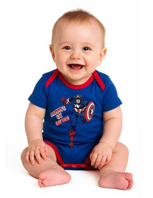 Pañalero Algodon Marvel para Bebé Estampado Capitán América