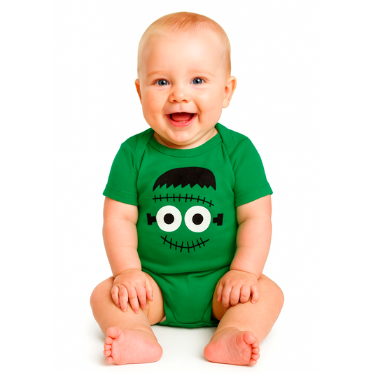 Pañalero Algodon Kiss para Bebé Estampado Halloween Frankeinsten