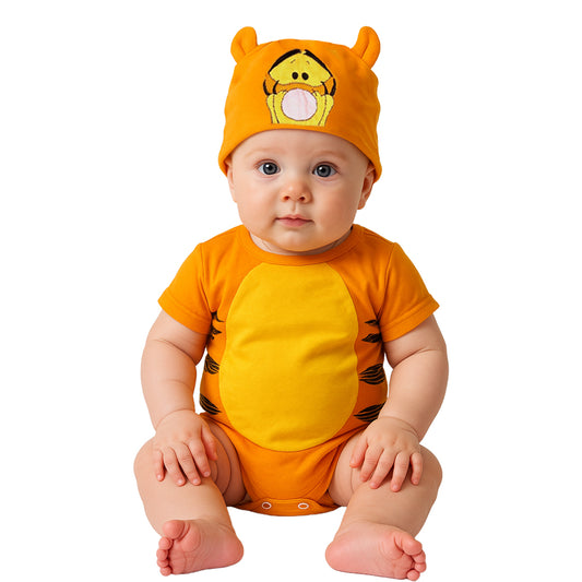 Pañalero Algodón Estampado Con Gorro Disney Tigger
