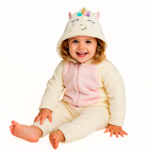 Mameluco Kiss Con Gorro Bordado Unicornio