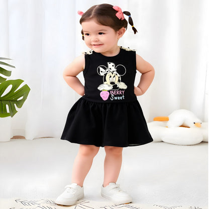 Vestido Algodon Con Estampado Disney Minnie