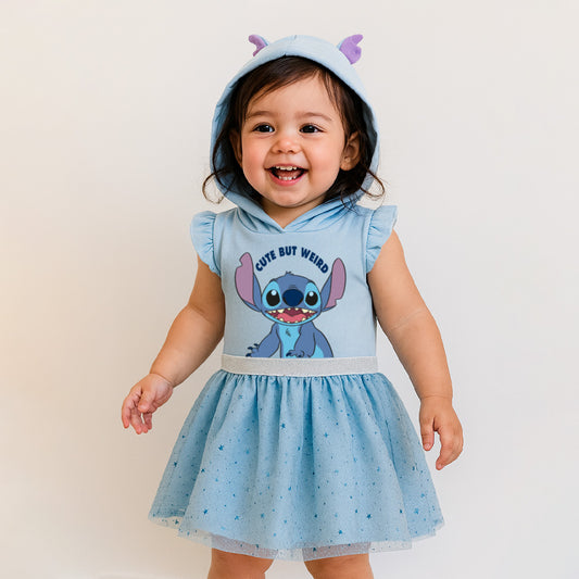 Vestido estampado con gorro Disney Stitch