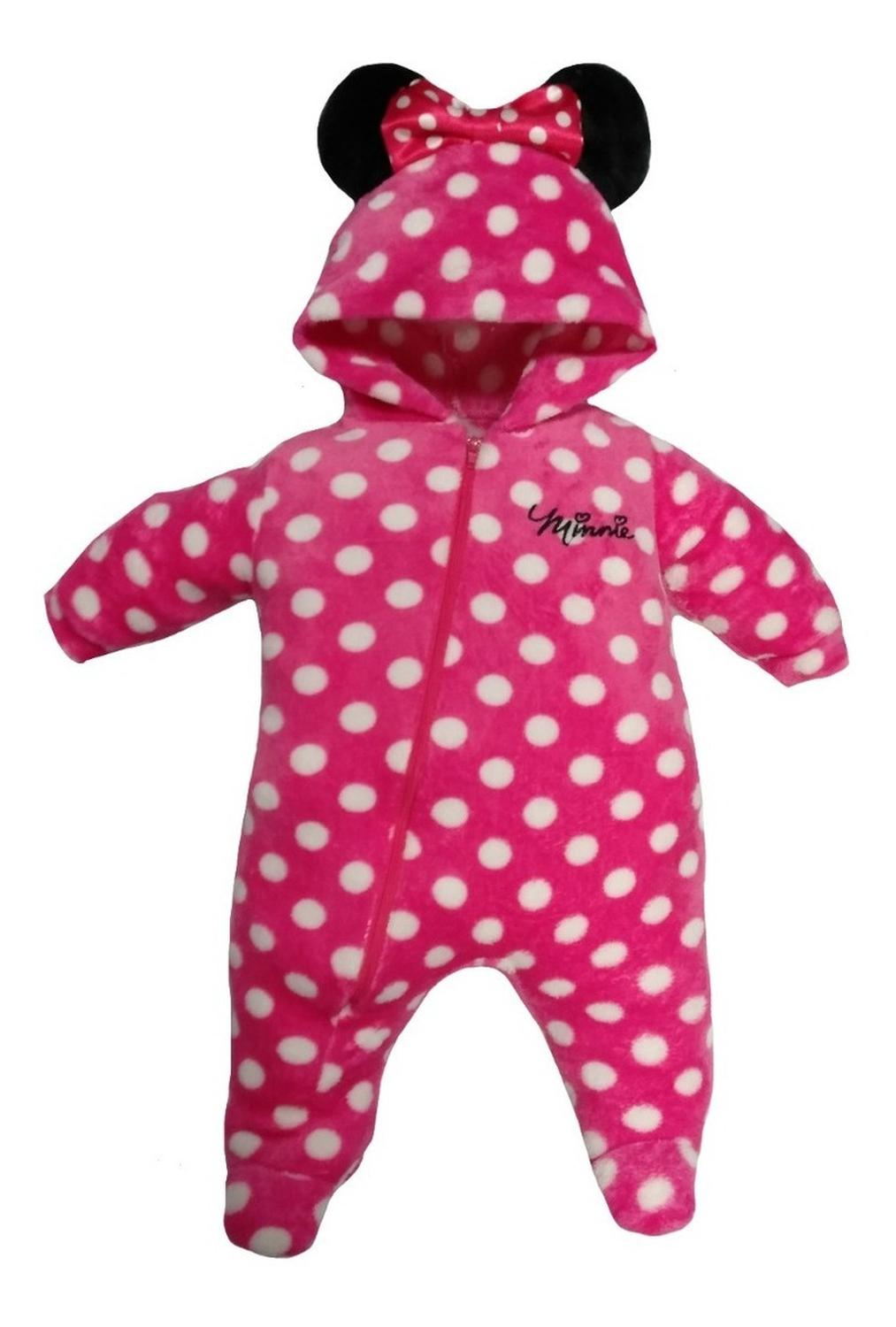 Kit 3 Mamelucos Disney para Bebé con Gorro Bordado Minnie, Piglet, Angel