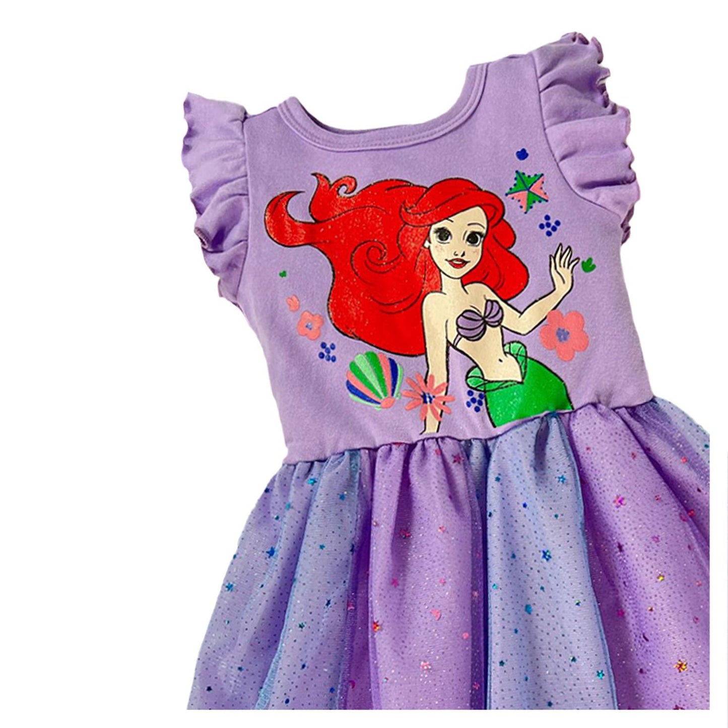 Vestido Estampado Disney Princess Ariel