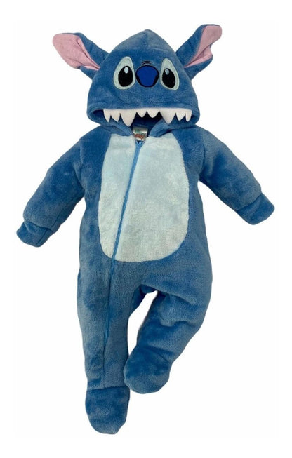 Kit 3 Mamelucos Disney para Bebé con Gorro Bordado Donald, Stitch, Goofy