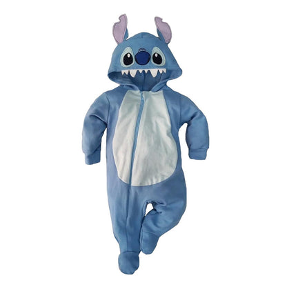 Kit 3 Mamelucos Algodón Disney Stitch, Mike, Eeyore