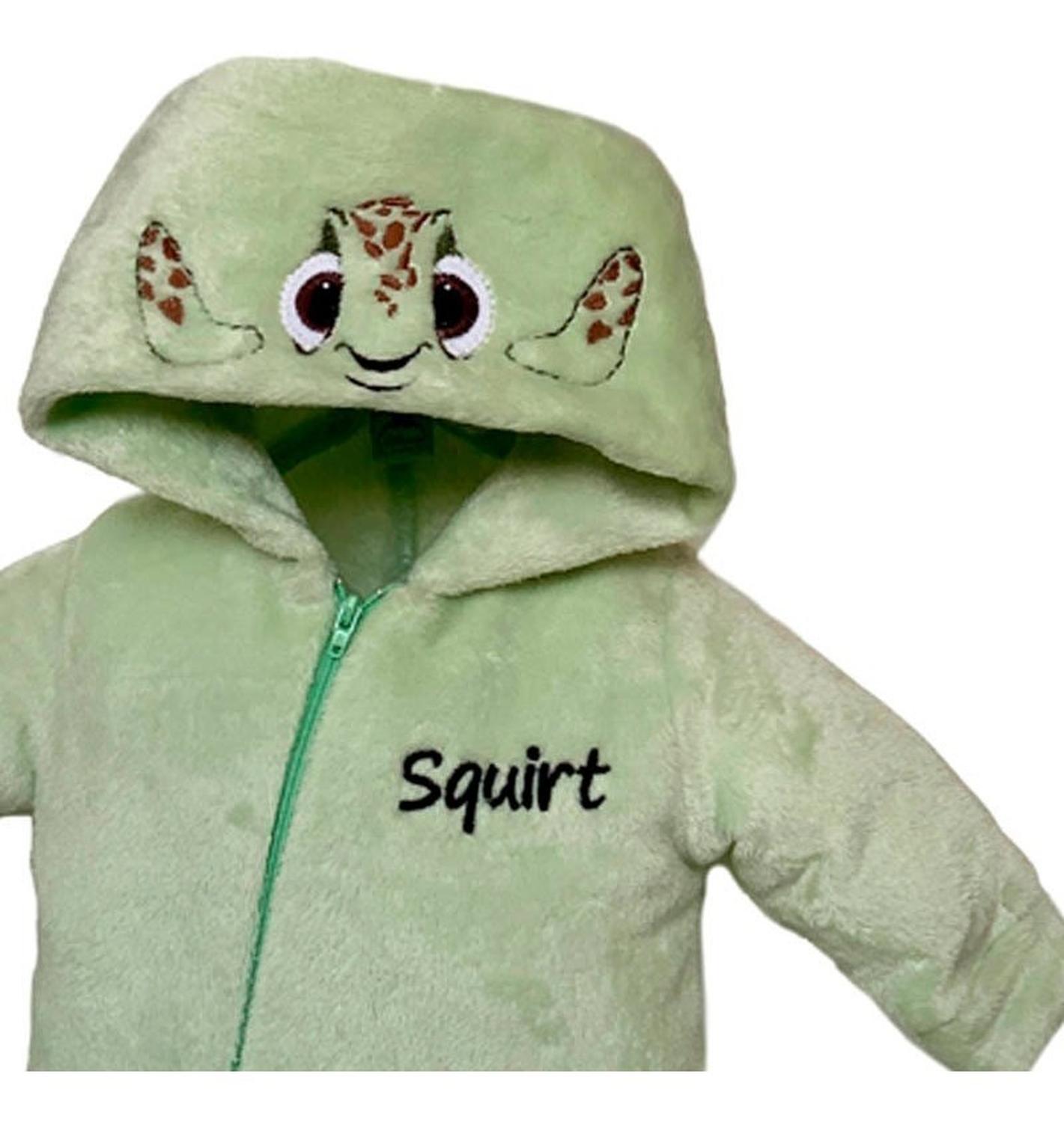 Mameluco Con Gorro Bordado Disney Squirt